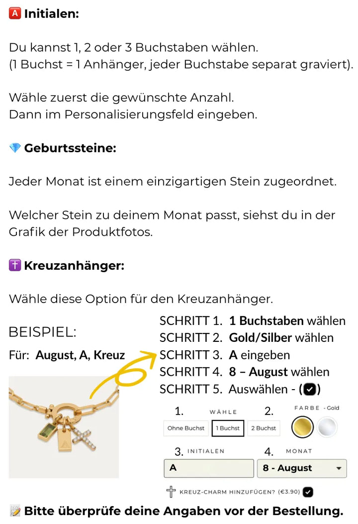 Wie passe ich meine Halskette an?