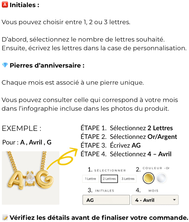 Comment personnaliser mon collier ?