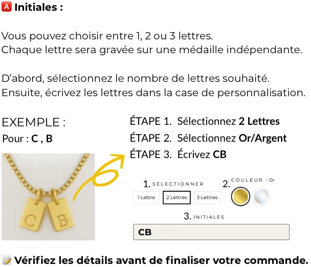 Comment personnaliser mon collier ?