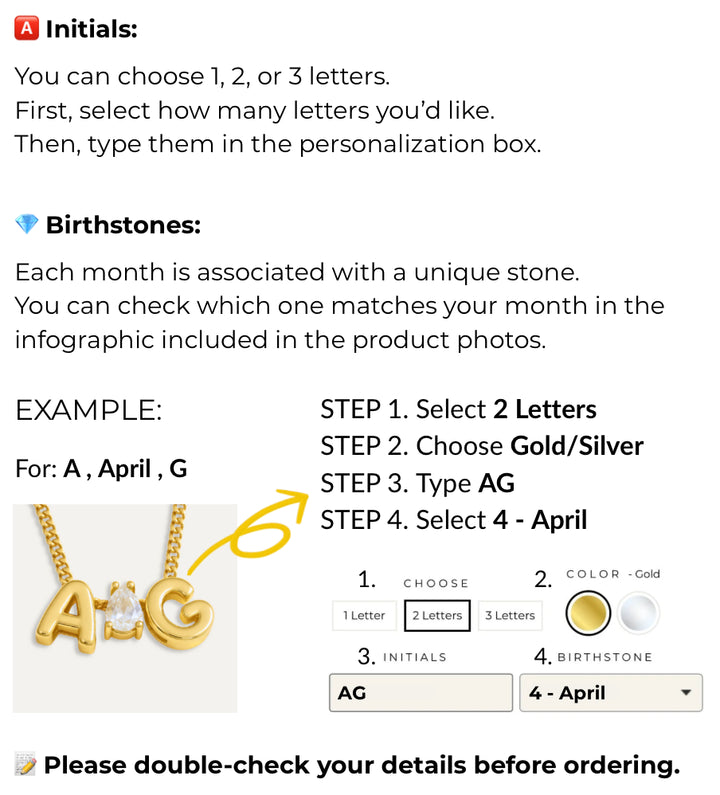 How do I customize my necklace?