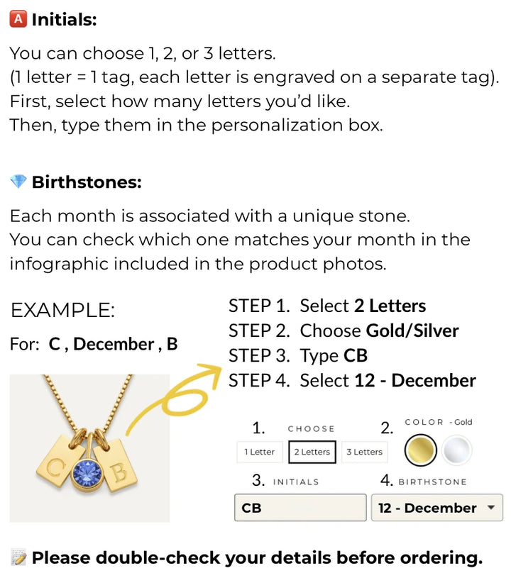 How do I customize my necklace?
