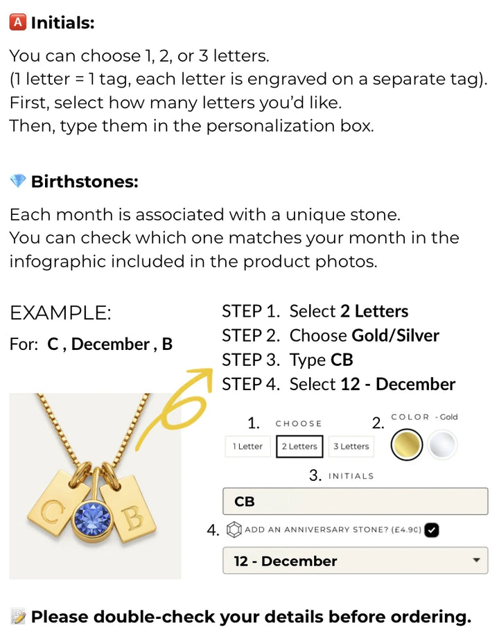 How can I customize my necklace?