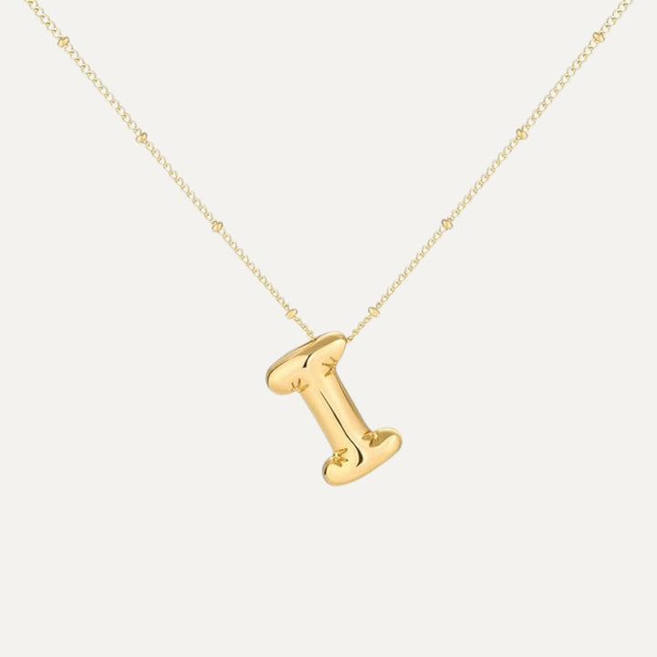 Bubble initial necklace - pendant size