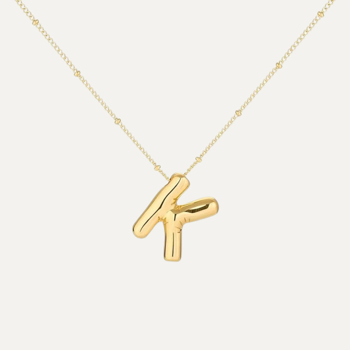 Bubble initial necklace - gift box presentation