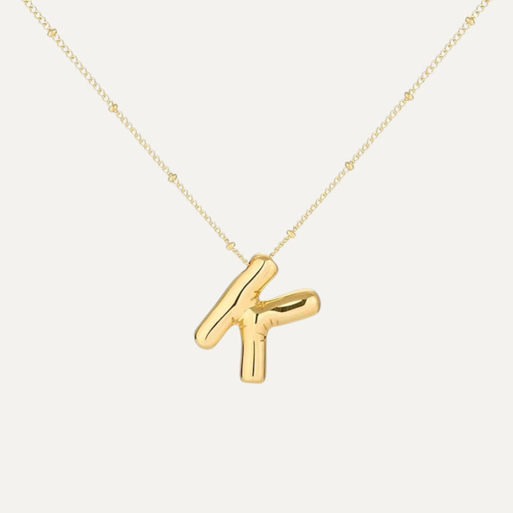 Bubble initial necklace - gift box presentation