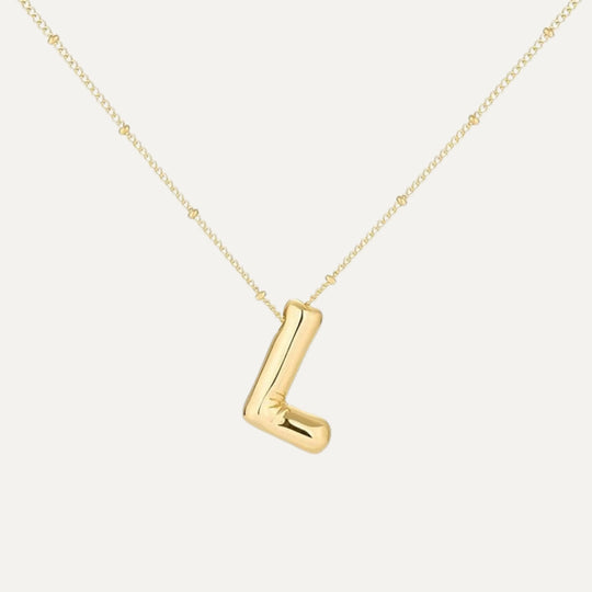 Bubble initial necklace - all letters available