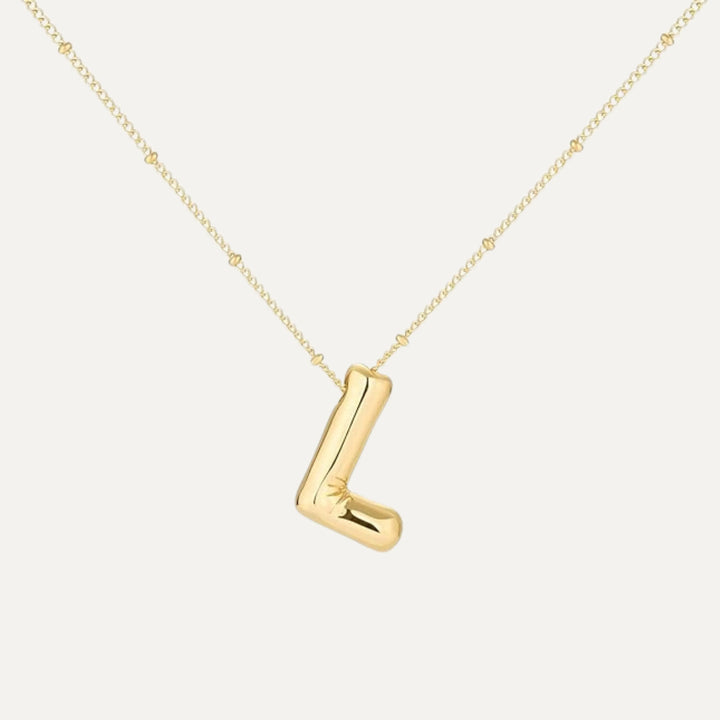 Bubble initial necklace - all letters available