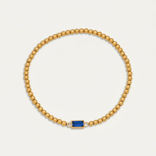 Pulsera con piedra de aniversario (birthstone) en plata 925