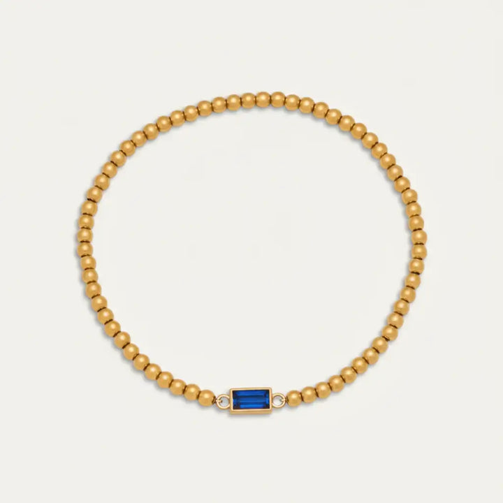 Pulsera con piedra de aniversario (birthstone) en plata 925
