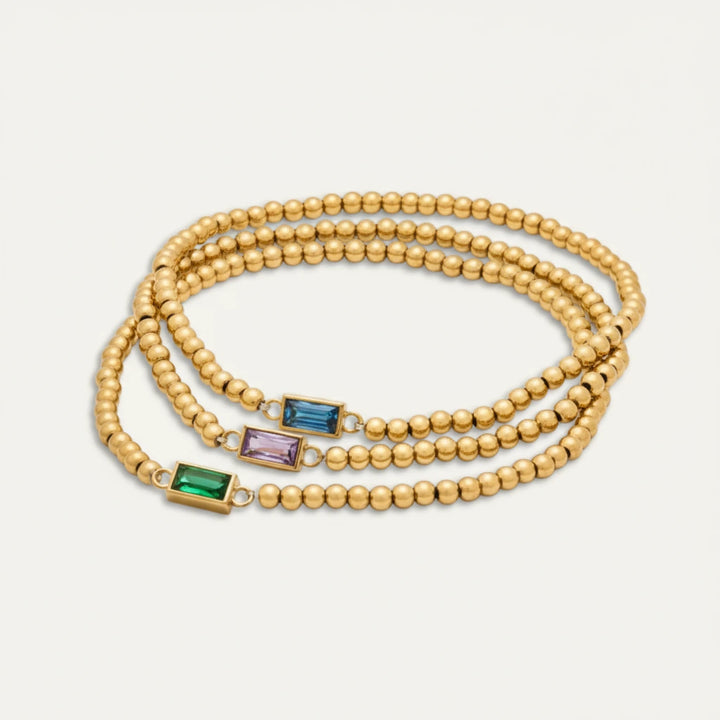 Pulsera birthstone - cadena ajustable