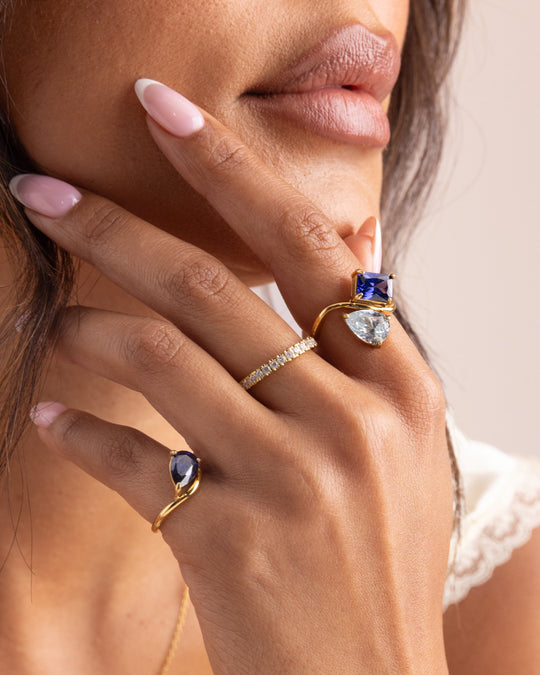 Toi et Moi Birthstone Ring
