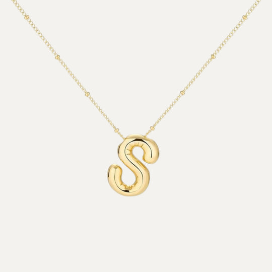 Liora Madrid Bubble initial necklace - detail view