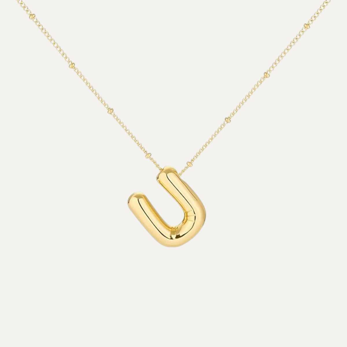 Detail of the bubble initial, hypoallergenic 925 sterling silver (22)