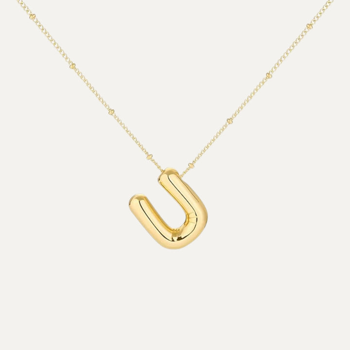 Detail of the bubble initial, hypoallergenic 925 sterling silver (22)