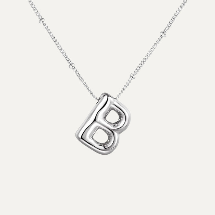 Bubble initial necklace - top view (29)