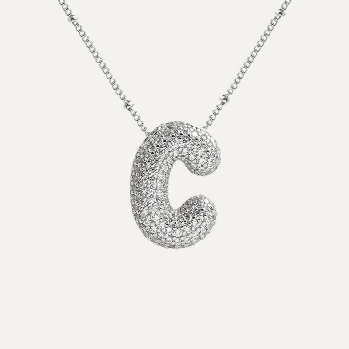 Collar inicial circonita - todas las letras disponibles (29)