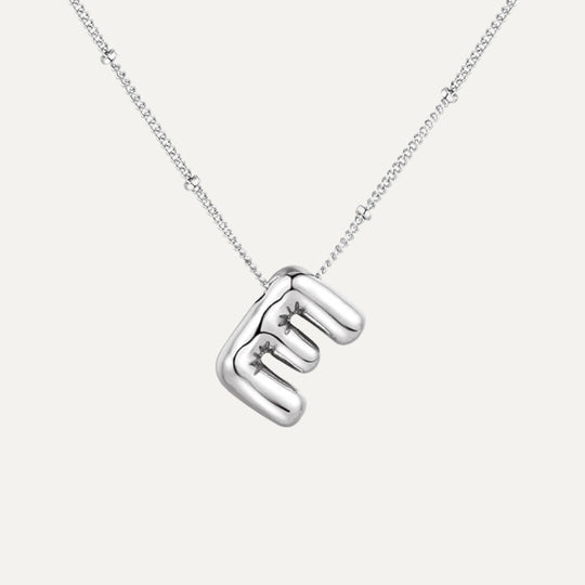 Bubble initial necklace - gift box presentation (32)