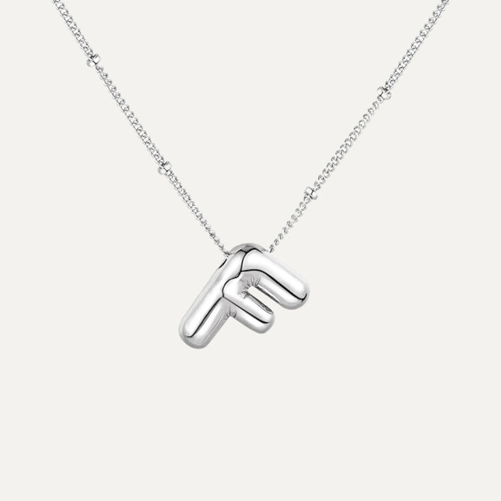 Bubble initial necklace - all letters available (33)
