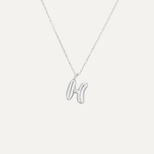 Mini Bubble necklace - letter personalisation (34)