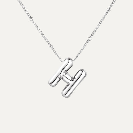 Bubble initial necklace - available in silver and gold (35)