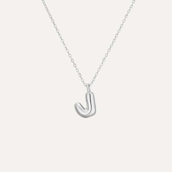 Mini Bubble necklace - silver finish (36)