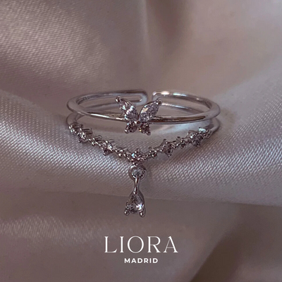 Amaris Butterfly Ring - Silver