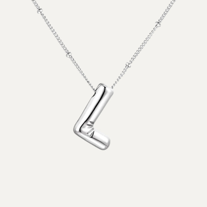 Bubble initial necklace - perfect for everyday wear (39)