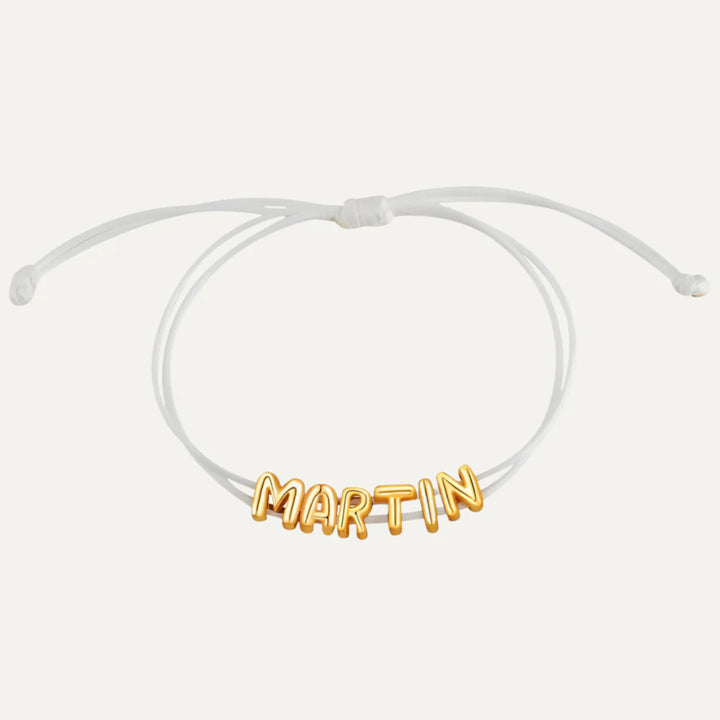 Pulsera Bubble con nombre personalizado en plata 925