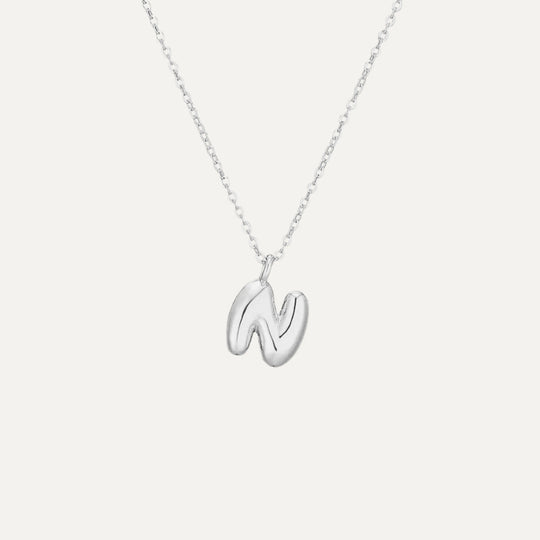 Mini Bubble necklace - 925 sterling silver chain (40)