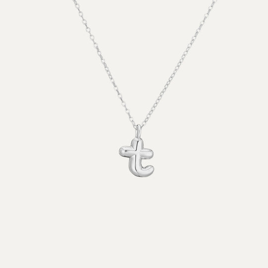 Mini Bubble necklace - adjustable 925 sterling silver chain (46)