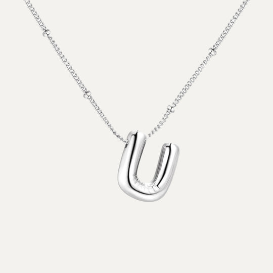 Bubble initial necklace - clasp detail (48)