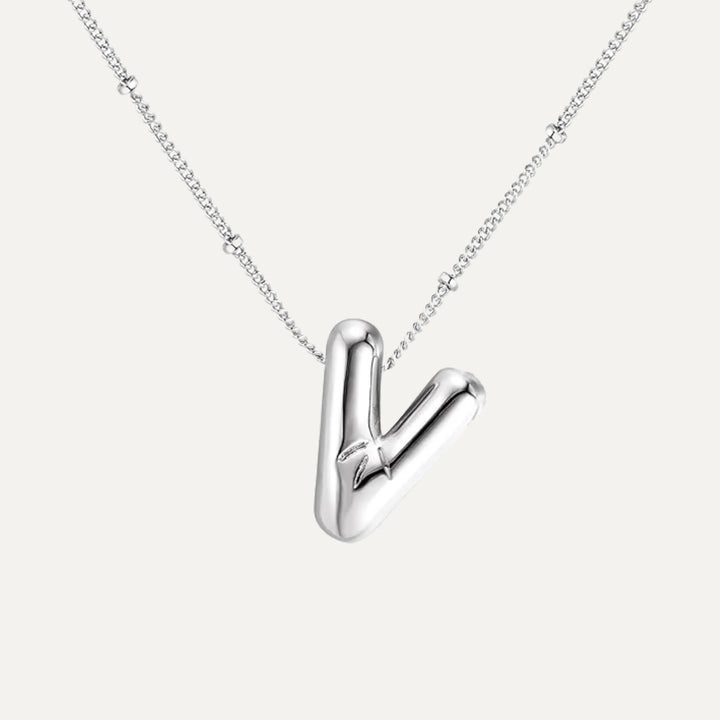 Bubble initial necklace - top view (49)