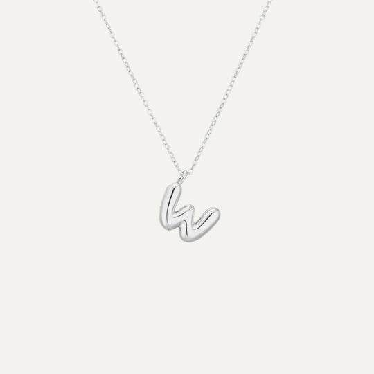 Mini Bubble necklace - all letters available (49)