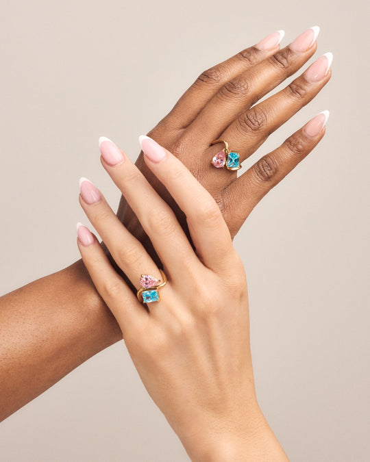 Toi et Moi Birthstone Ring
