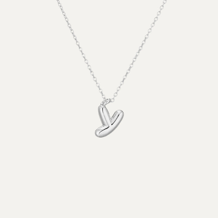 Mini Bubble Initial Necklace