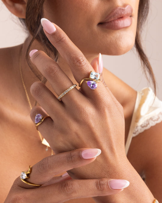 Toi et Moi Birthstone Ring