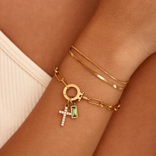 Paperclip Armband - Gliederkette Silber 925