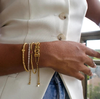 Pulsera Nombre Bubble