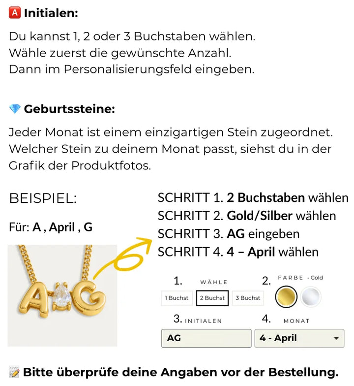 Wie passe ich meine Halskette an?