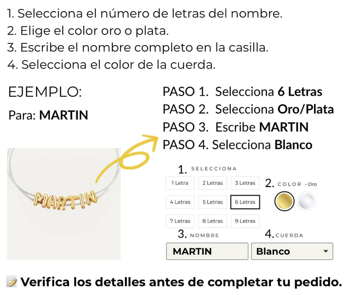 ¿Cómo personalizo mi pulsera?