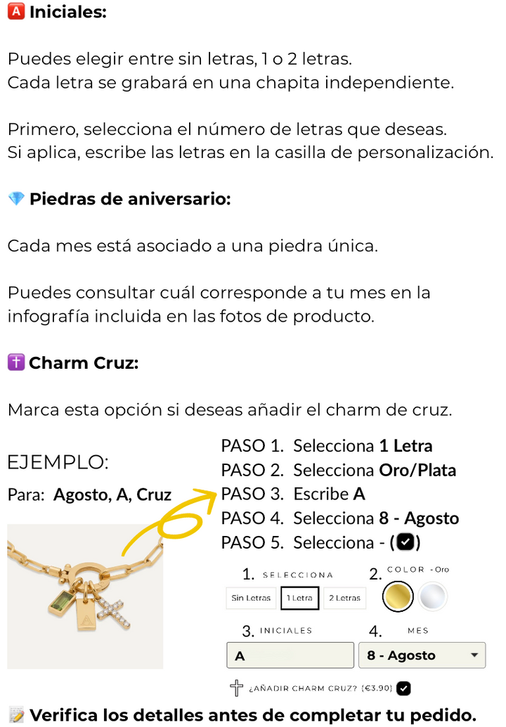 ¿Cómo personalizo mi joya?