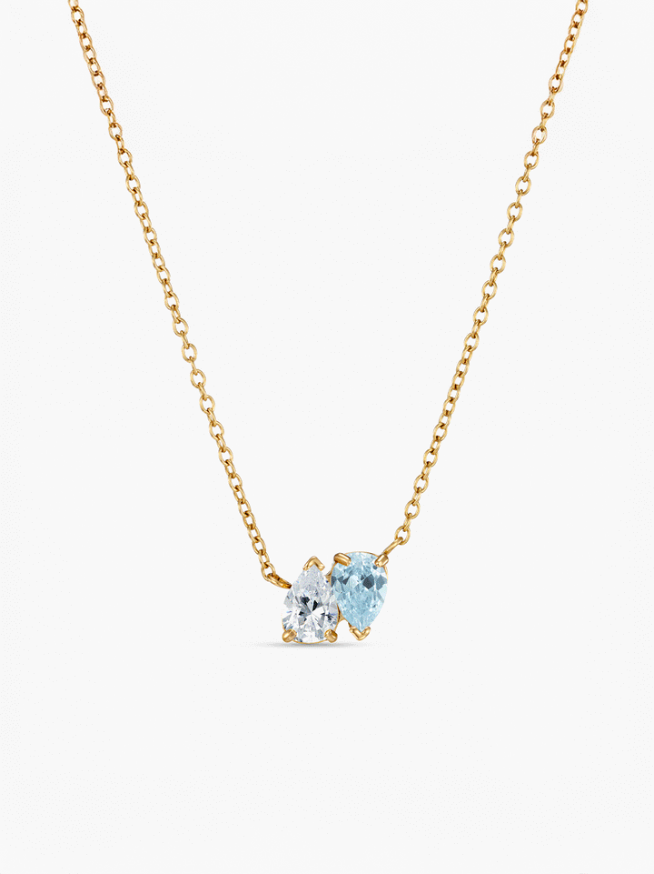 Toi et Moi Birthstone Necklace