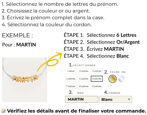 Comment personnaliser mon bracelet ?