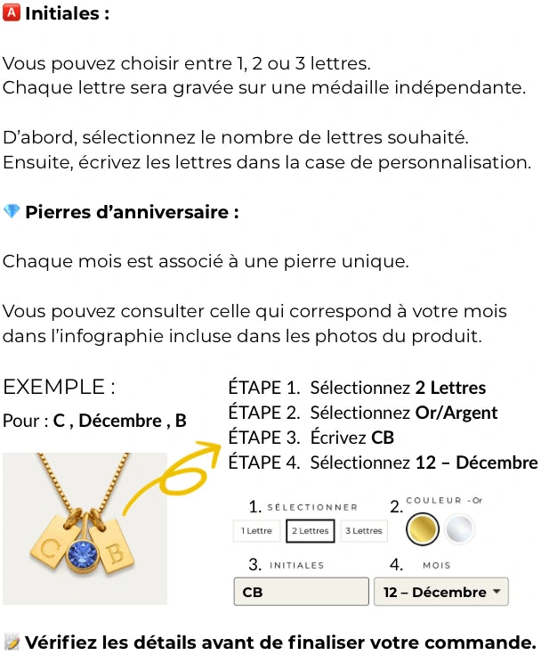 Comment personnaliser mon collier ?