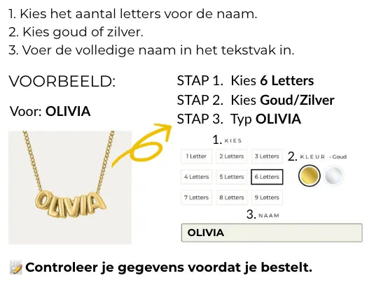 Hoe personaliseer ik mijn ketting?