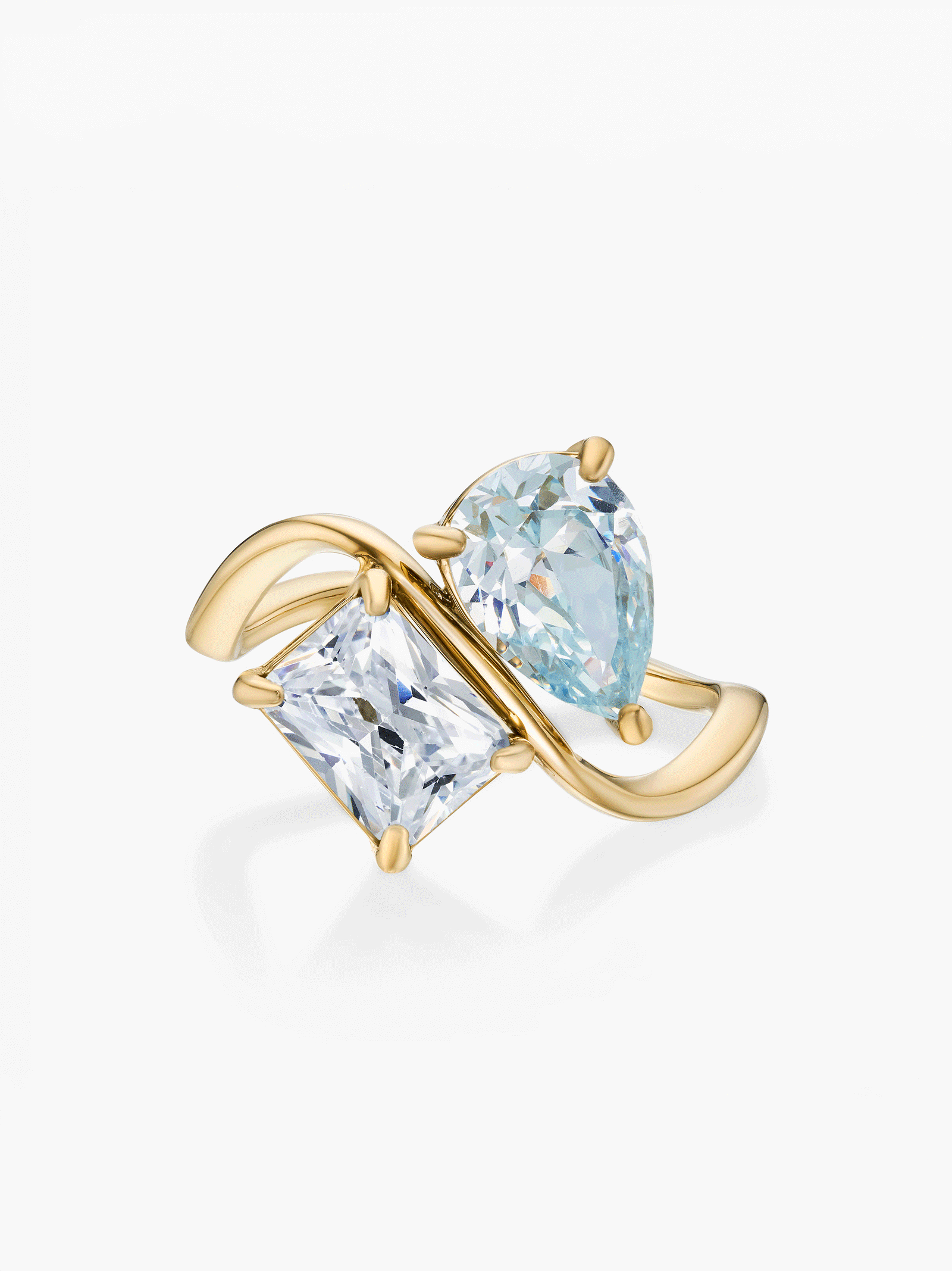 Toi et Moi Birthstone Ring