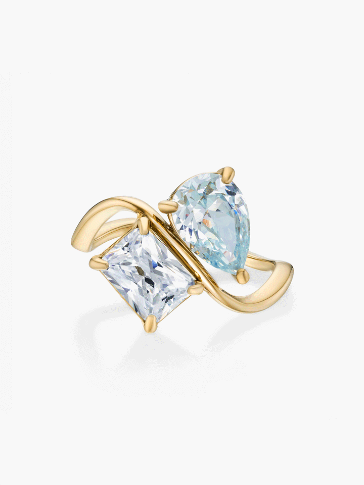 Toi et Moi Birthstone Ring