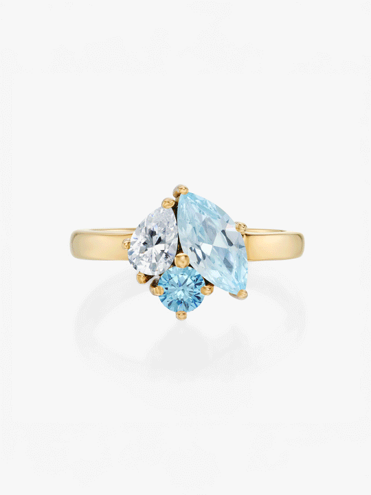Trio Birthstone Ring