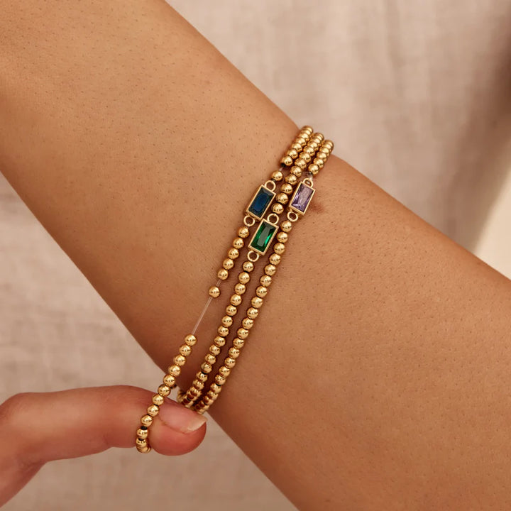 Pulsera birthstone - vista frontal